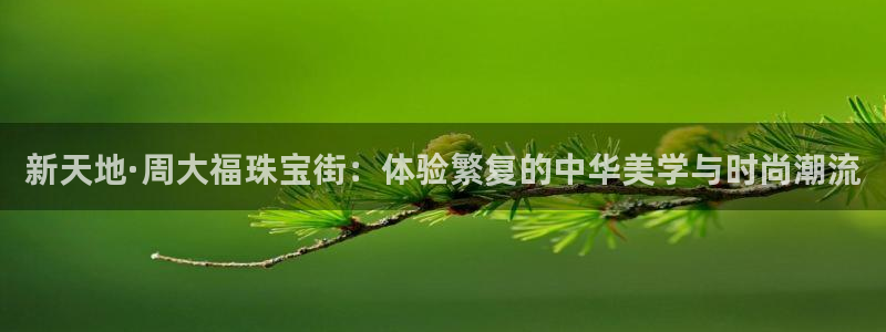 新宝5郑74OOO5：新天地·周大福珠宝街：体验繁复的中华美学与时尚潮流