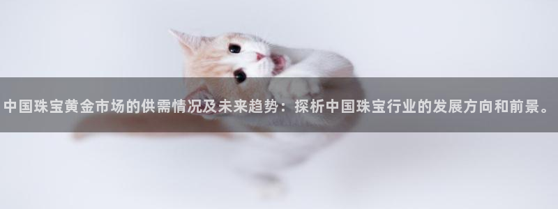 新宝5平台登录注册：中国珠宝黄金市场的供需情况及未来趋势：探析中国珠宝行业的发展